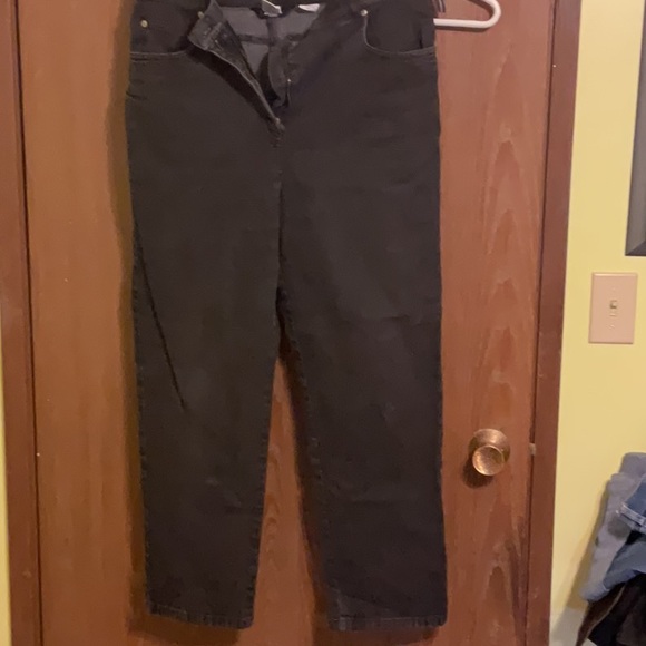 Ladies size 14P BLACK JEANS - Picture 1 of 3